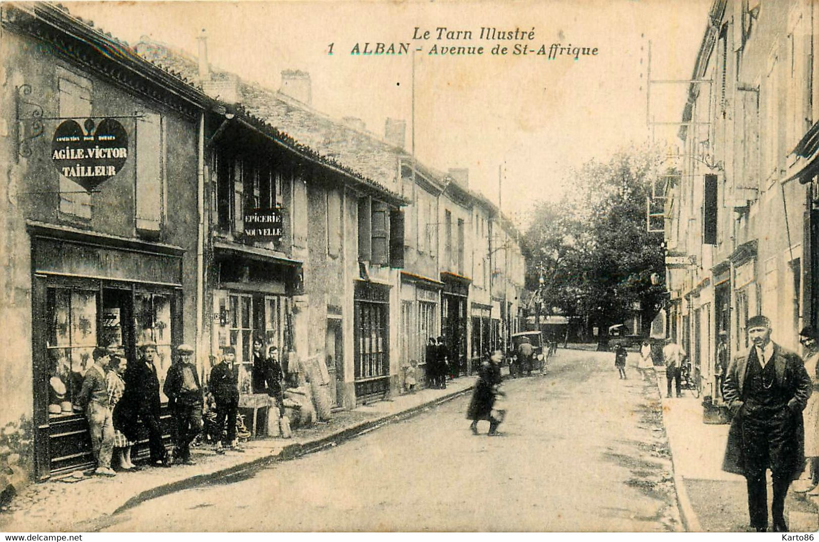 Alban * Avenue De St Affrique * Tailleur AGILE VICTOR * épicerie Nouvelle - Alban