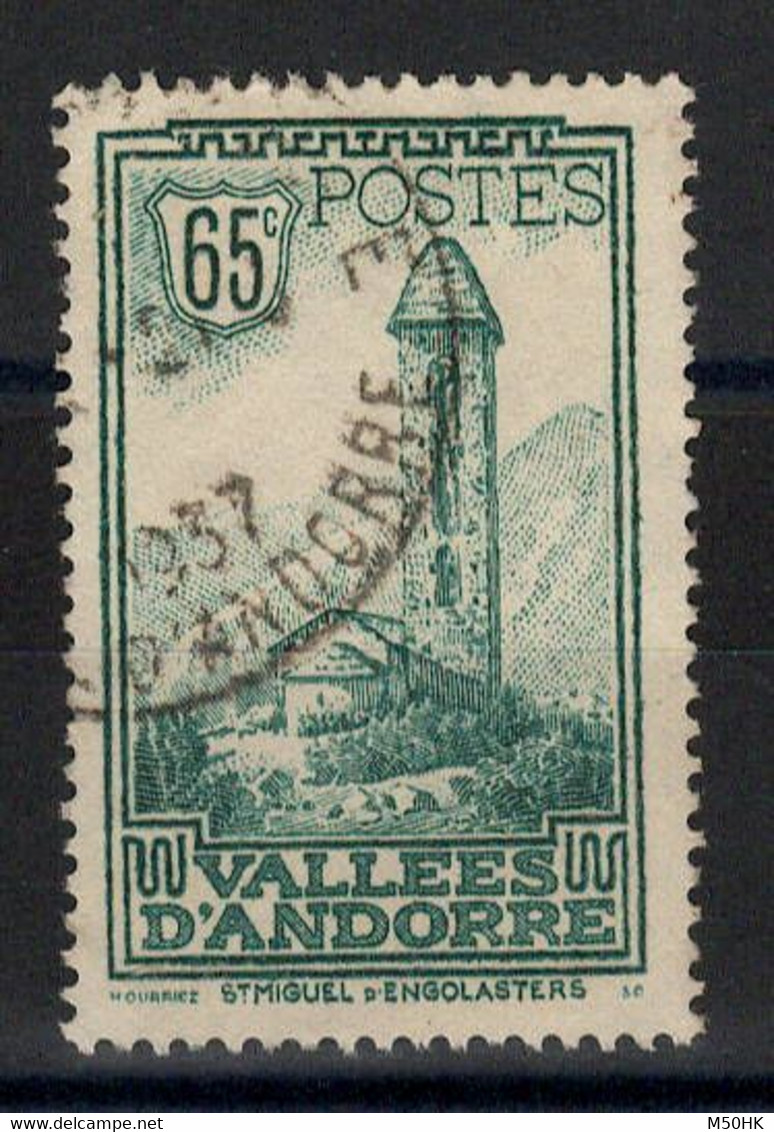 Andorre - YV 36 Oblitéré 1937 , Cote 58 Euros - Oblitérés