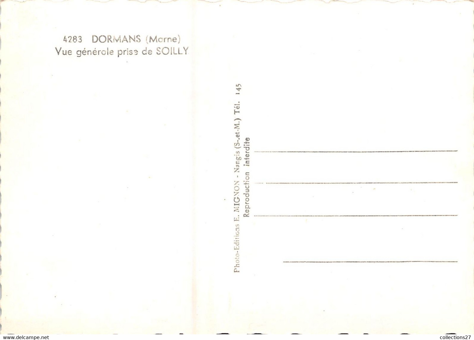 51-DORMANS- VUE GENERALE PRISE DE SOILLY - Dormans