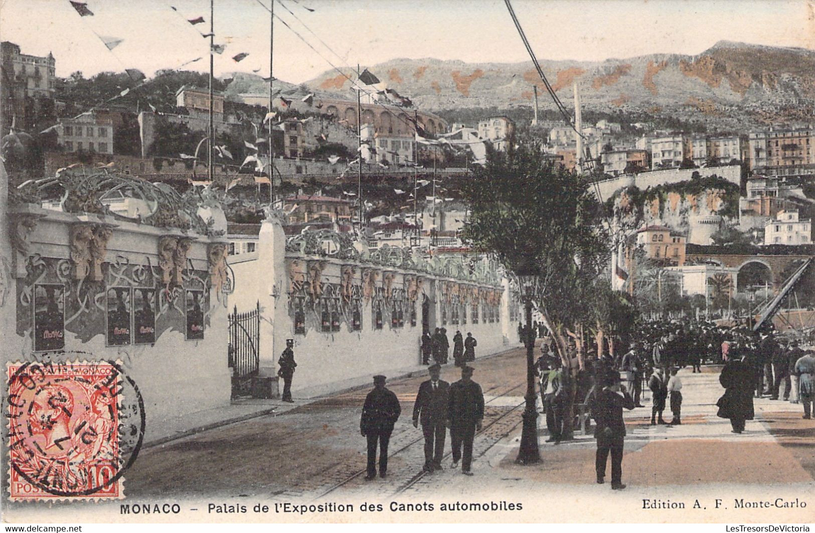 CPA Monaco - Palais De L'exposition Des Canots Automobiles - Animé - - Monte-Carlo