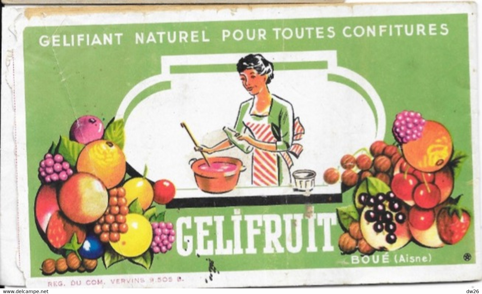 Gastronomie: Brochure De Recettes De Confitures - Publicité Gélifruit (Gélifiant Naturel) Boué (Aisne) - Gastronomia