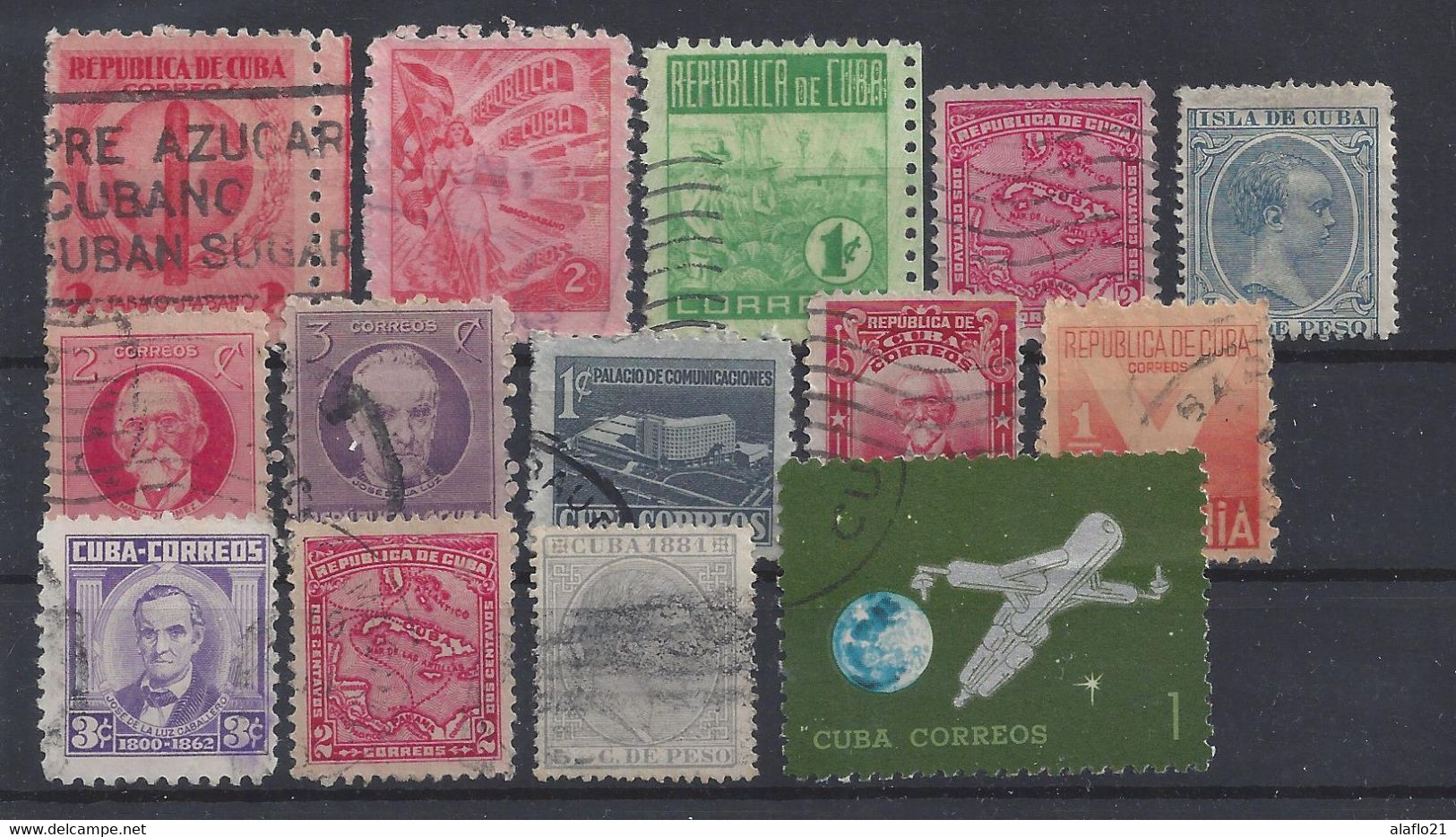 CUBA - LOT TIMBRES OBLITERES - Collections, Lots & Series