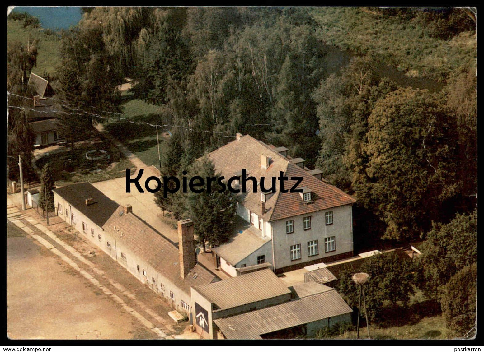 ÄLTERE POSTKARTE LÜBBEN JUGENDHERBERGE LUFTBILD STORCHENNEST NEST SPREEWALD Ansichtskarte Postcard AK Cpa - Luebben (Spreewald)