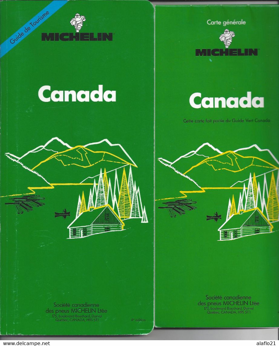 GUIDE VERT MICHELIN Avec CARTE - CANADA 1991 - Michelin (guide)