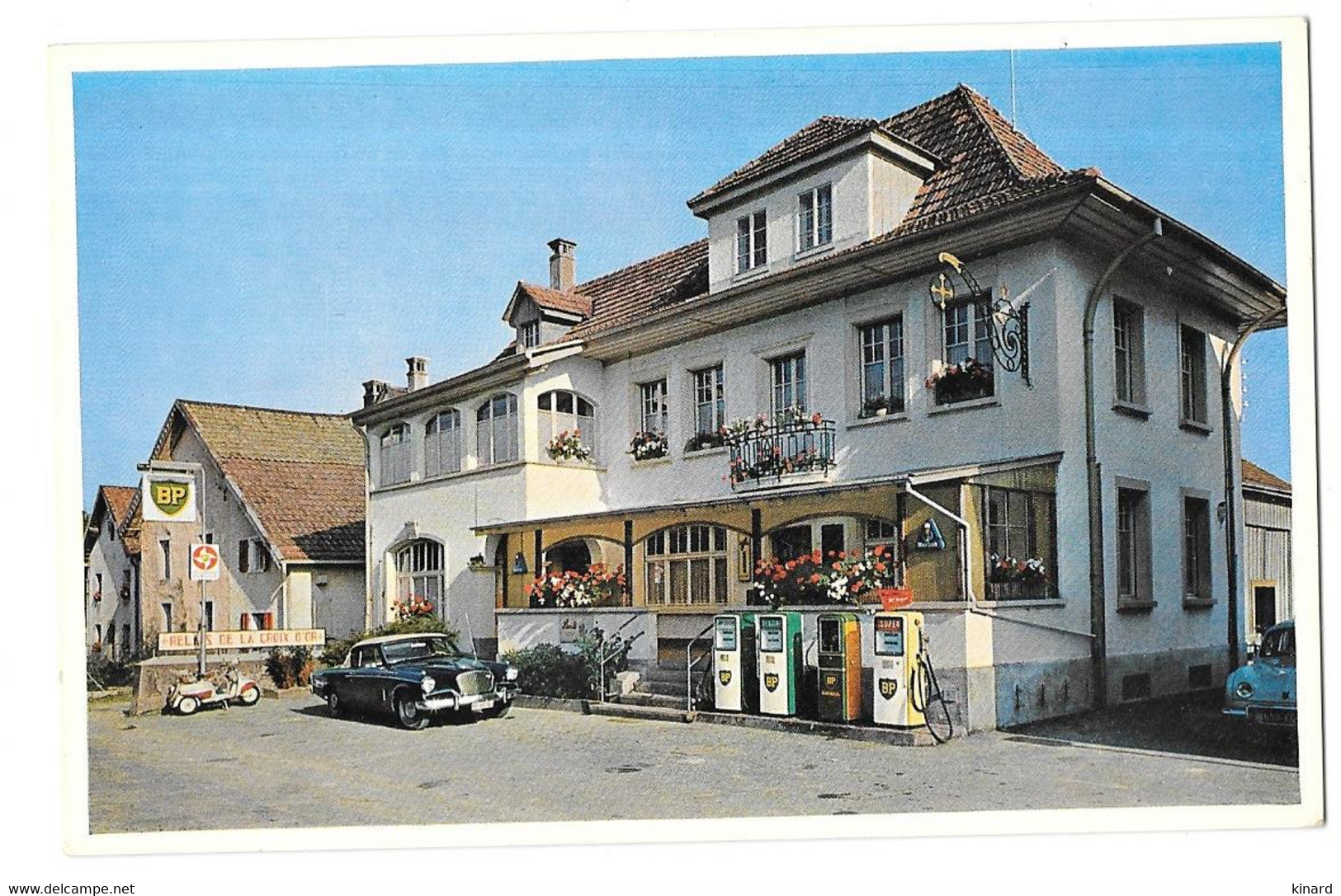 CPA JURA SUISSE..FAHY..HOTEL DE LA CROIX D'OR. TBE .SCAN - Fahy