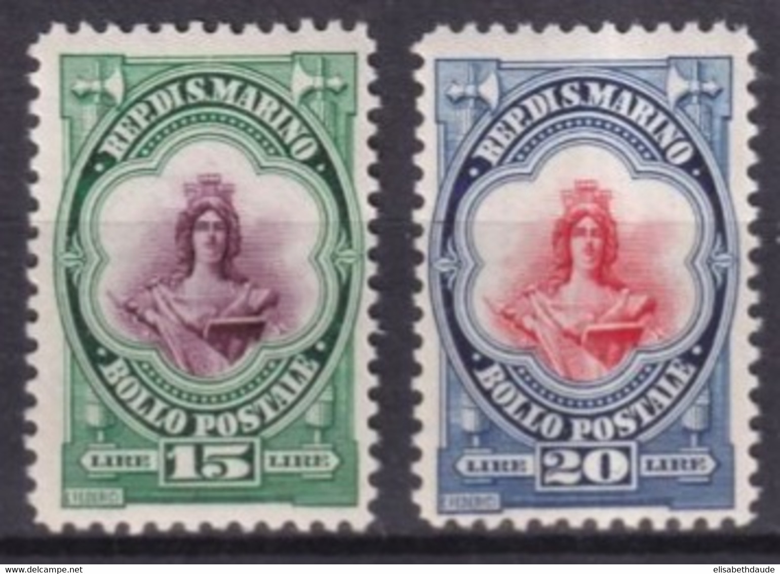 SAINT MARIN - 1929 - RARE ! YVERT 157/158 ** MNH ! - COTE = 915 EUROS - Unused Stamps