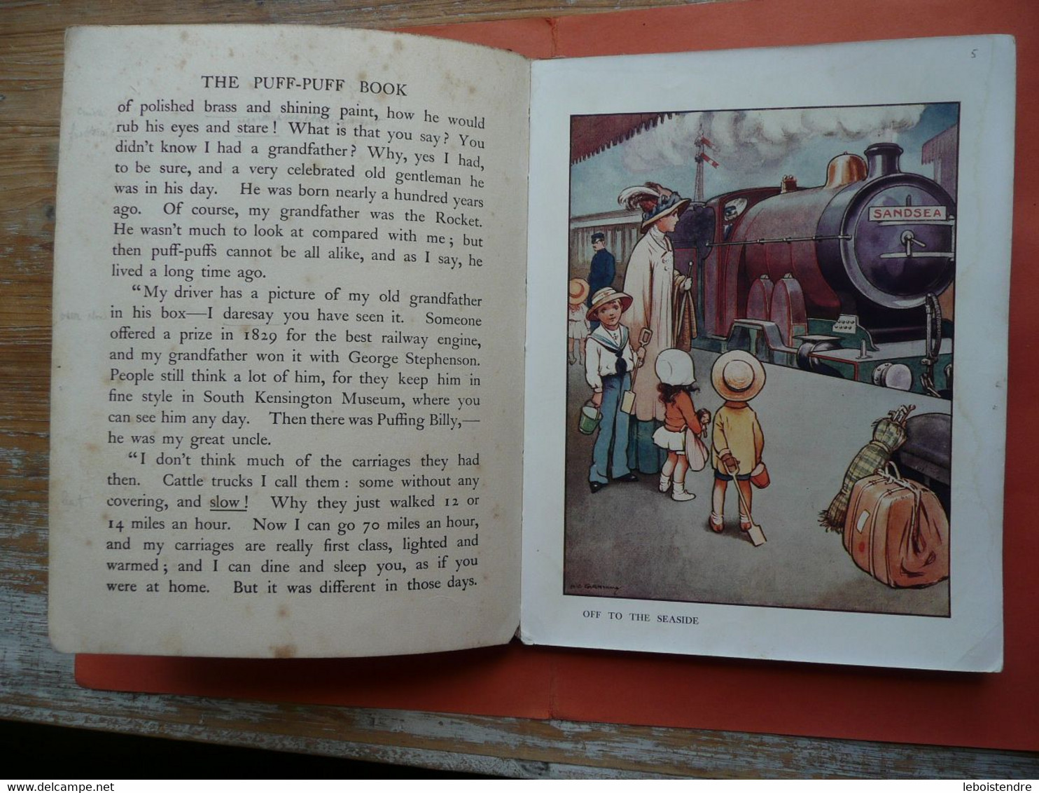 THE PUFF - PUFF BOOK HENRY FROWDE AND HODDER & STOUGHTON ENFANTINA TRAIN VINTAGE