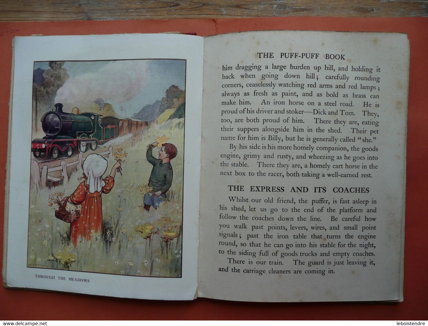 THE PUFF - PUFF BOOK HENRY FROWDE AND HODDER & STOUGHTON ENFANTINA TRAIN VINTAGE