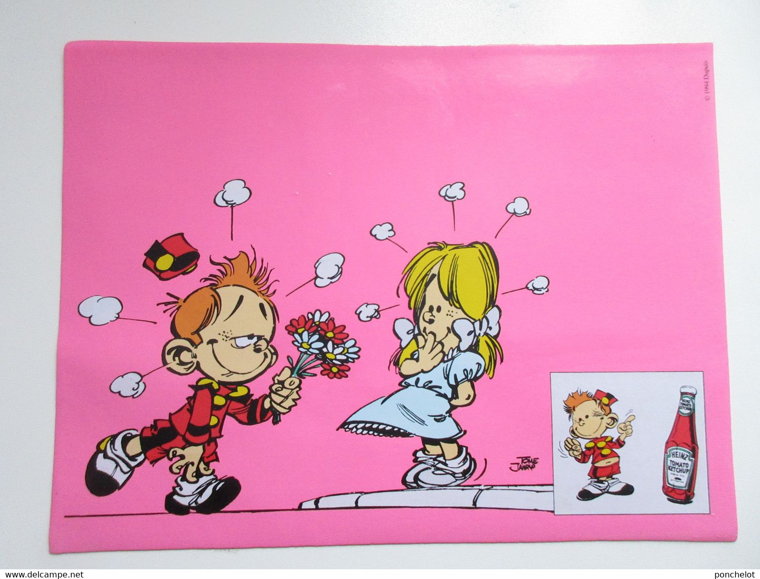 BD LE PETIT SPIROU Set De Table Offert Par KETCHUP HEINZ Usagé - El Arte De La Mesa