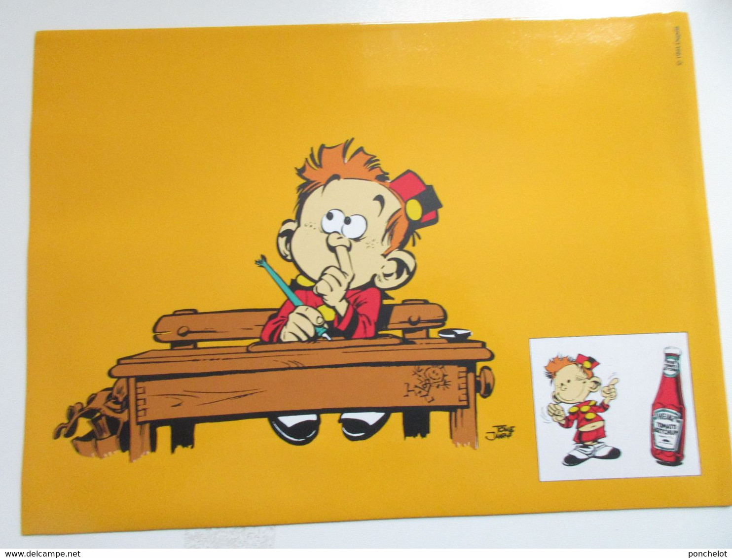 BD LE PETIT SPIROU Set De Table Offert Par KETCHUP HEINZ Usagé - El Arte De La Mesa