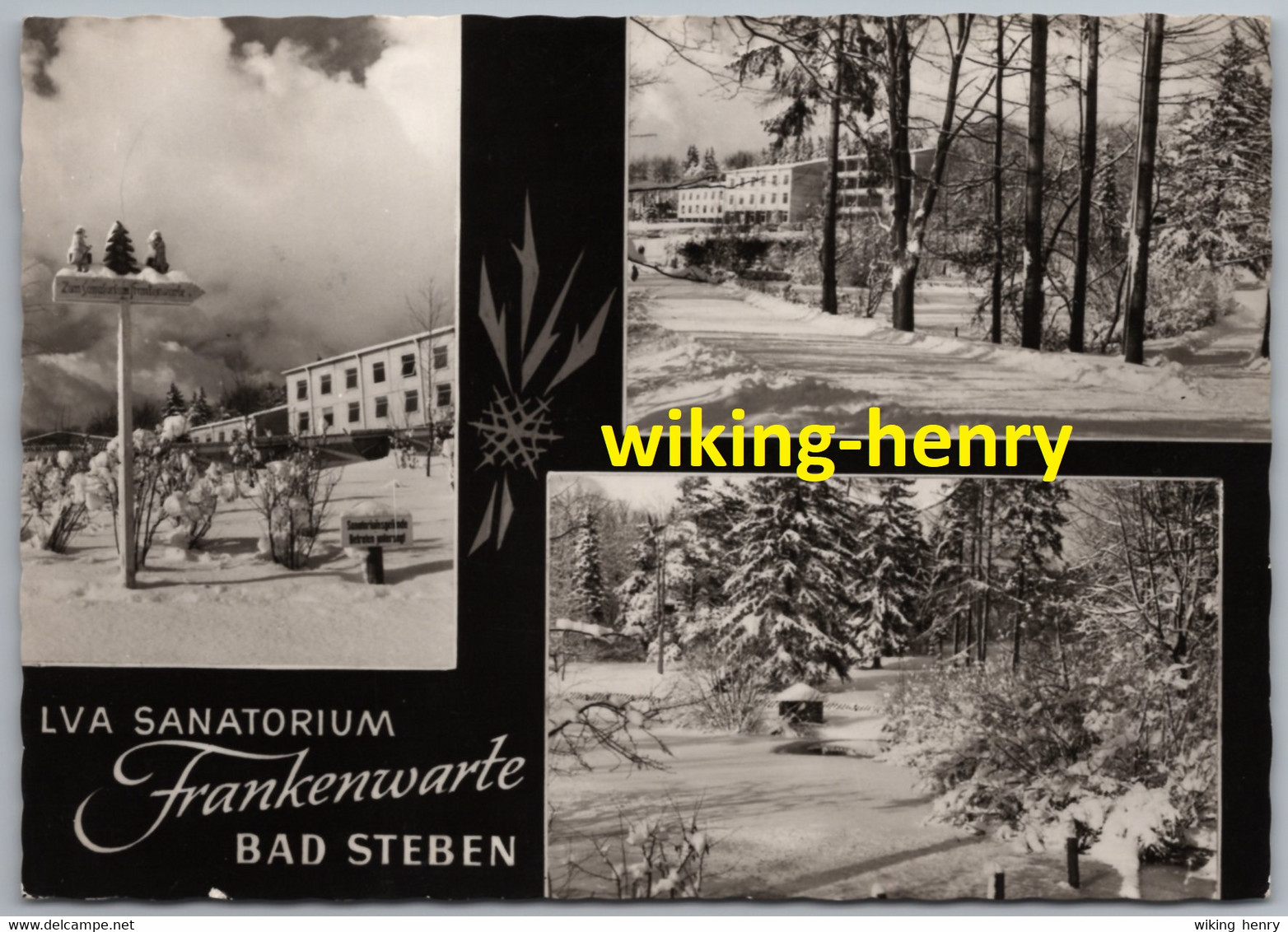 Bad Steben - S/w LVA Sanatorium Frankenwarte 2 - Bad Steben