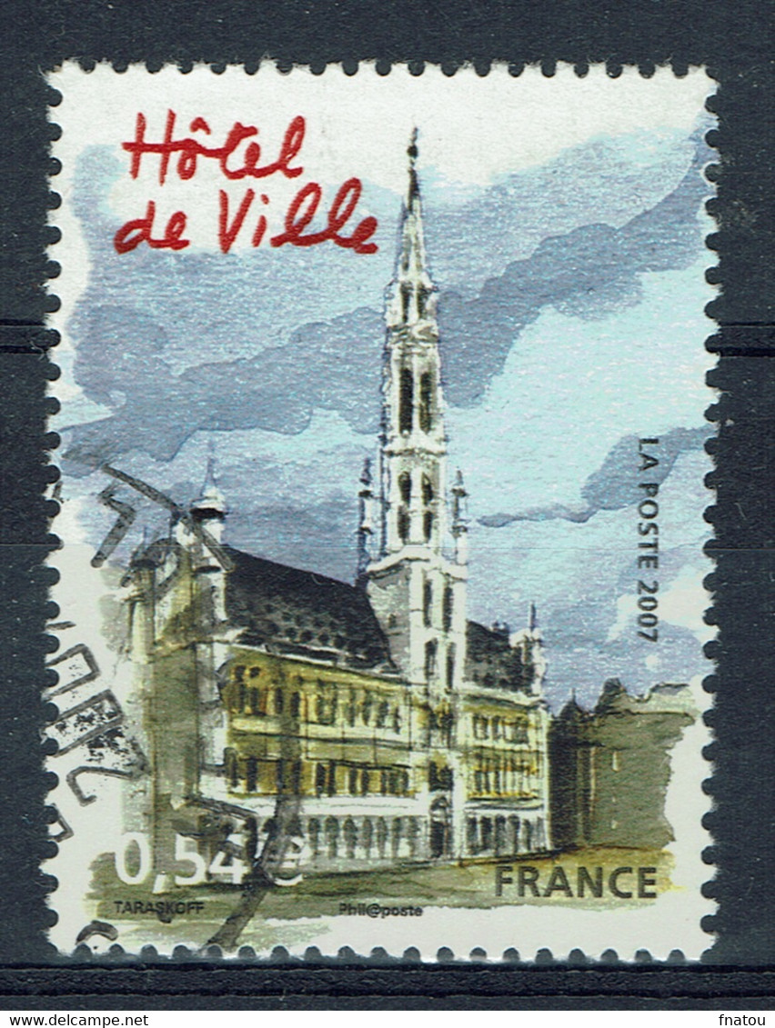 France, Bruxelles, L'Hôtel De Ville, Belgique, 2007, Obl, TB - Used Stamps