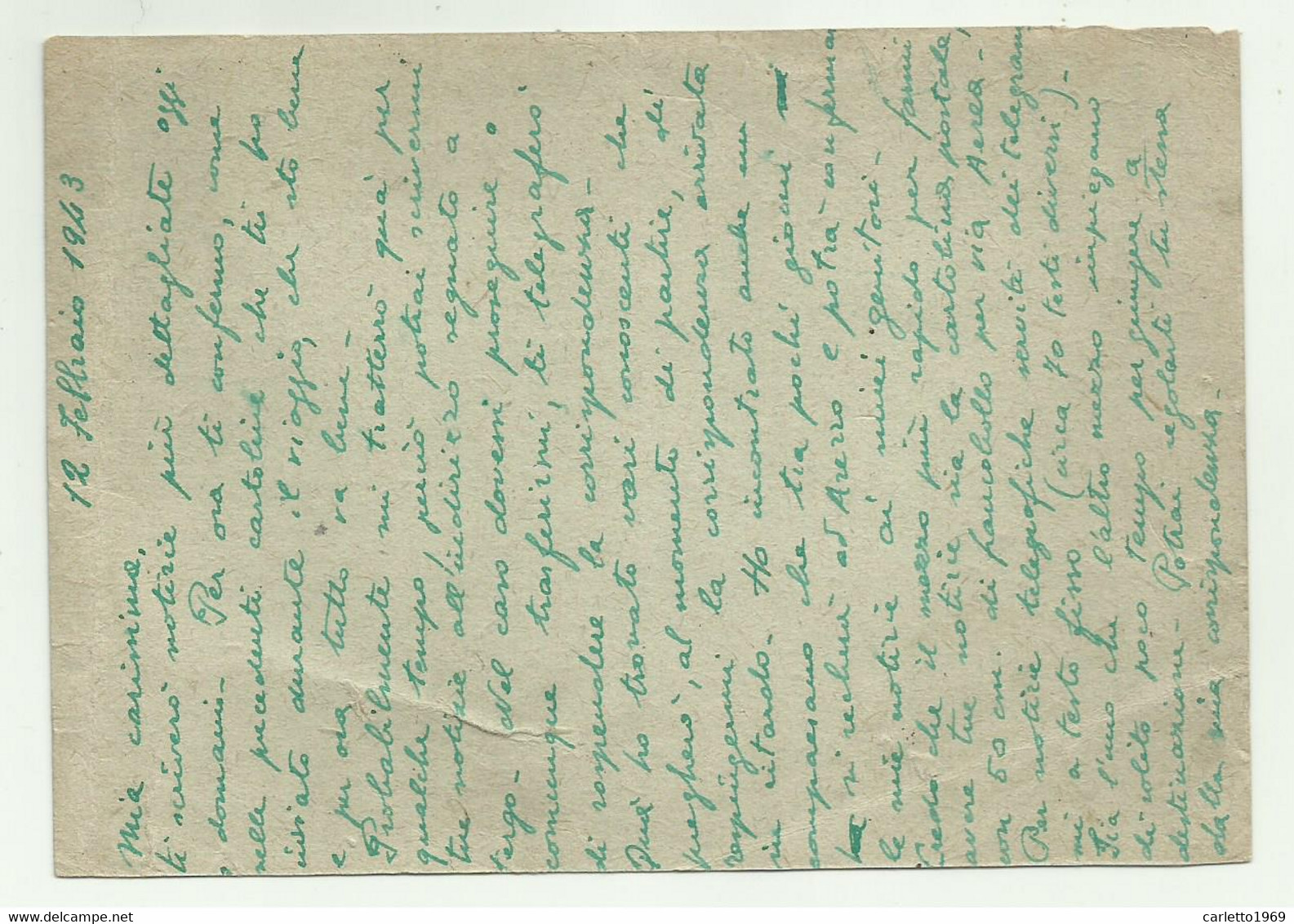 CARTOLINA FORZE ARMATE - COMANDO AERONAUTICA GRECIA PM 23 VIA AEREA 1943 - Stamped Stationery