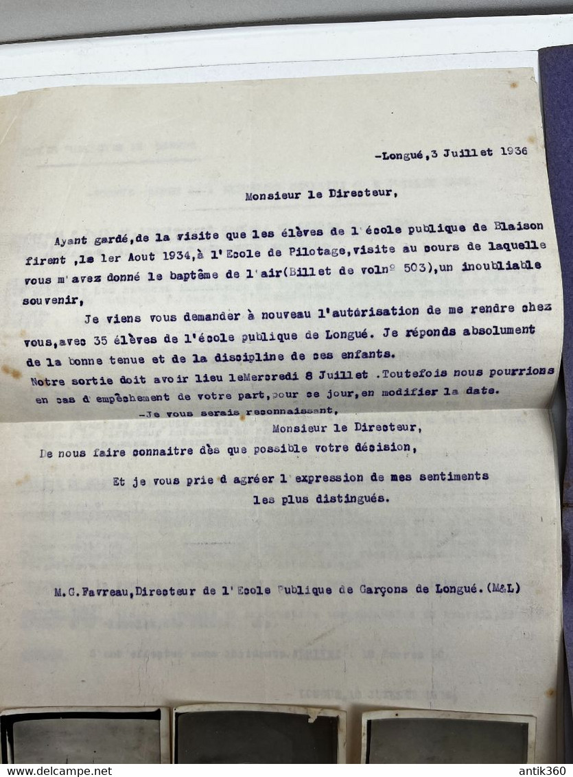 Lot De 15 Photos + Programme Sortie Scolaire Ecole Publique De Longué Jumelles à Angers Cointreau + Avrillé En 1936 - Otros & Sin Clasificación