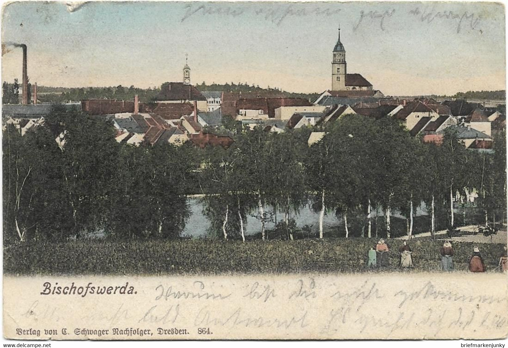 Bischofswerda , Um 1902 Gelaufen , AK 9 - Bischofswerda