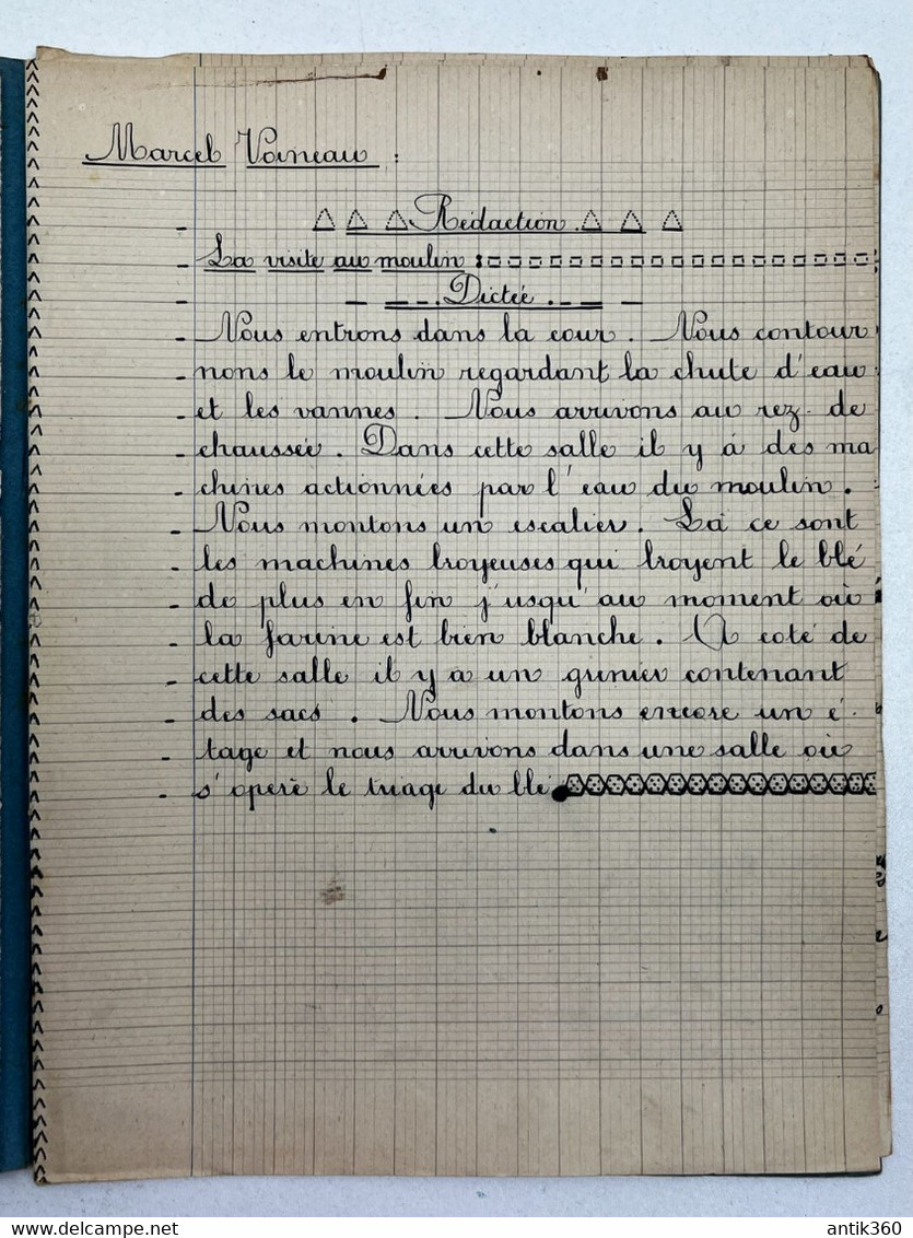 Lot Documents Sortie Scolaire Ecole Publique De Longué Jumelles Au Moulin D'Athée (53).. En 1936 1938 1941 - Autres & Non Classés