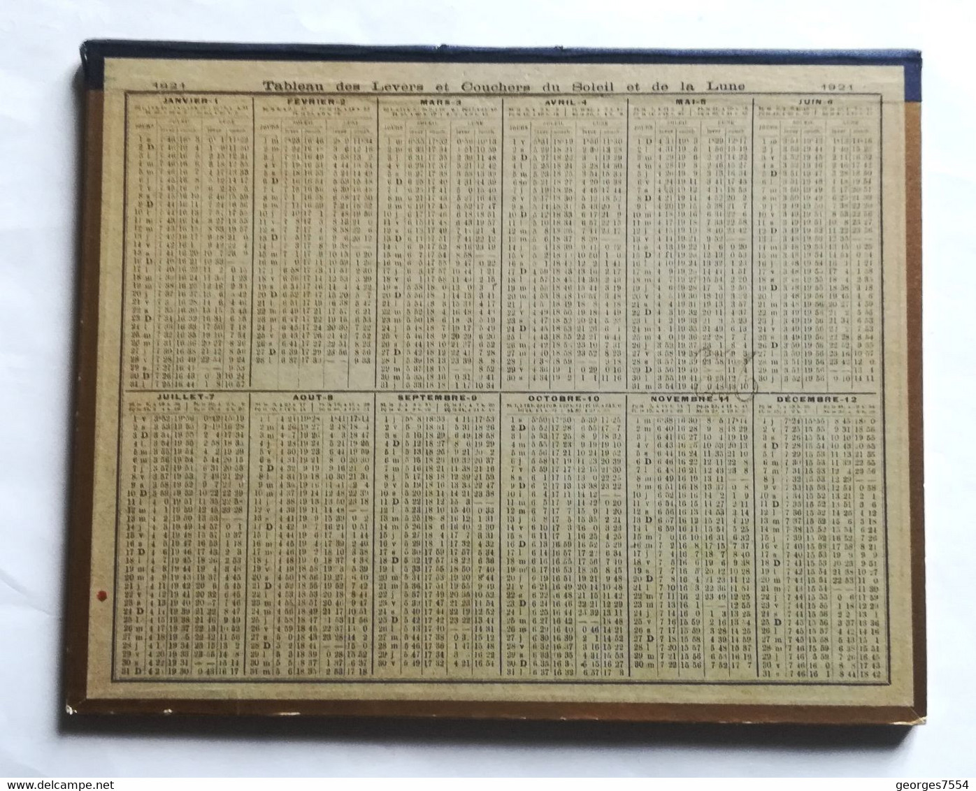 Calendrier Almannac Des Postes 1921 - Bord De Mer - 44 Pages - Grand Format : 1921-40