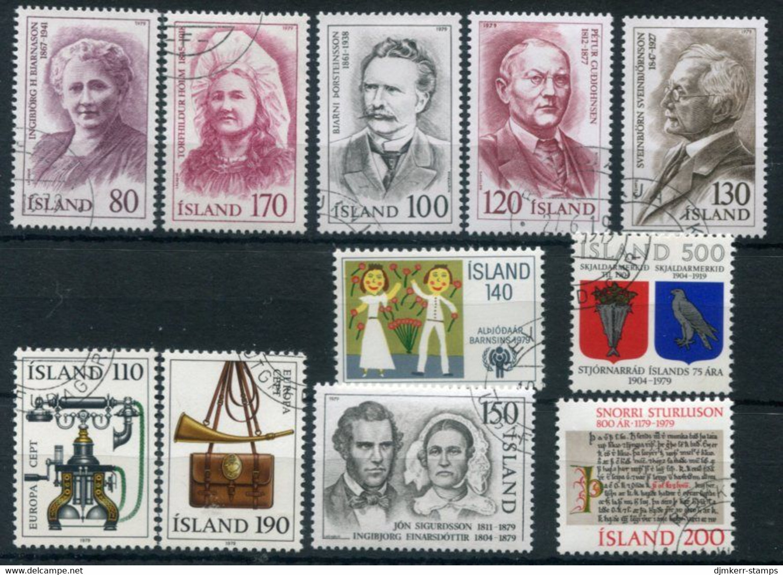 ICELAND 1979 Complete Issues Used.  Michel 539-549 - Gebraucht