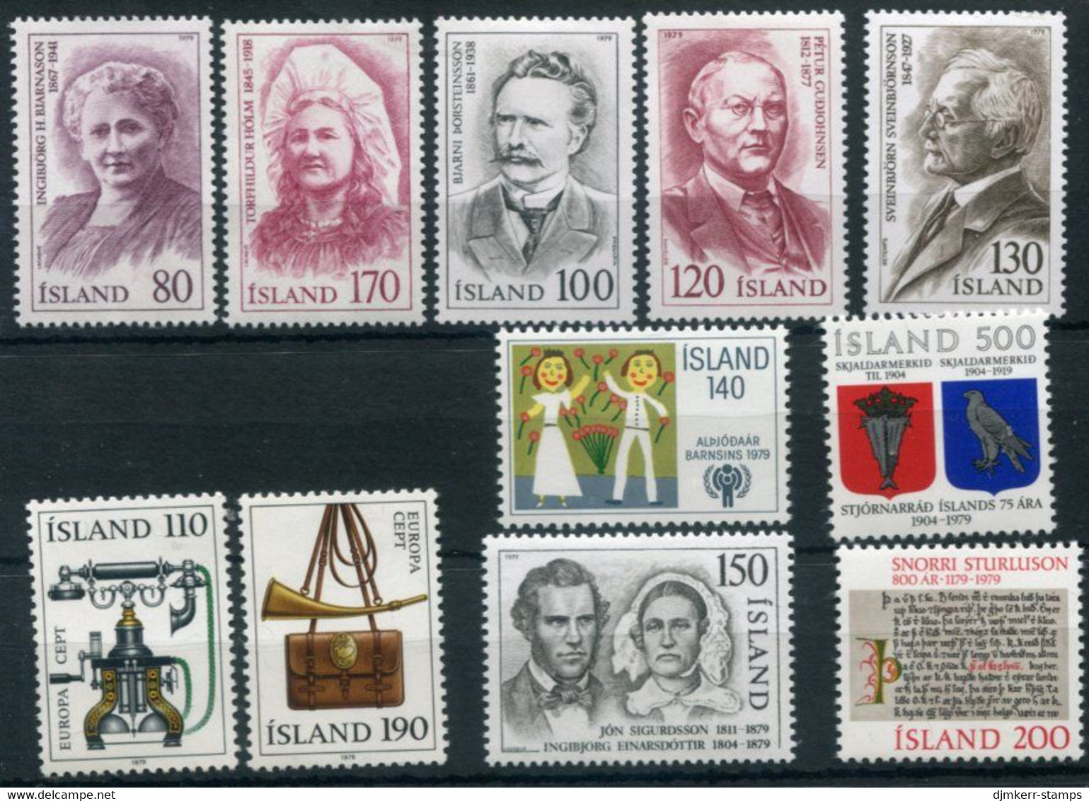 ICELAND 1979 Complete Issues MNH / **.  Michel 539-549 - Neufs