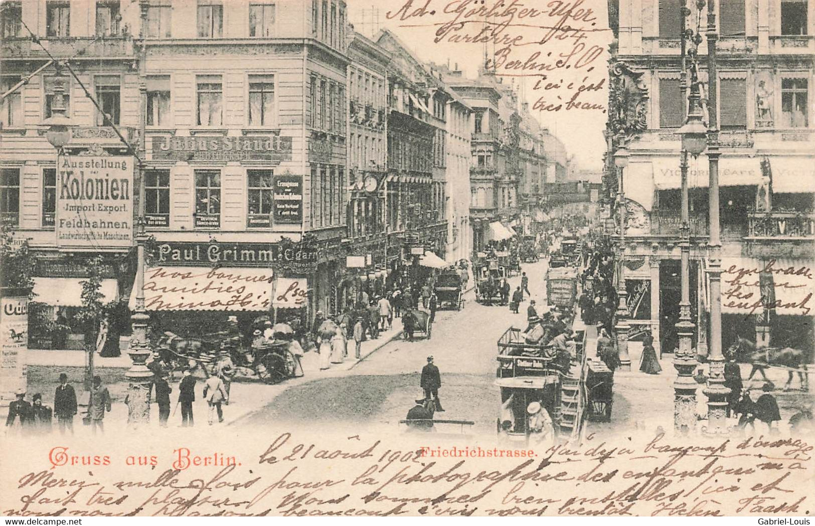 Gruss Aus Berlin Friedrichstrasse 1902 - Friedrichshain