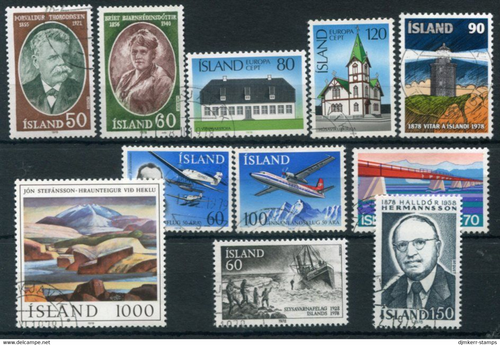 ICELAND 1978 Complete Issues Used.  Michel 528-38 - Usados