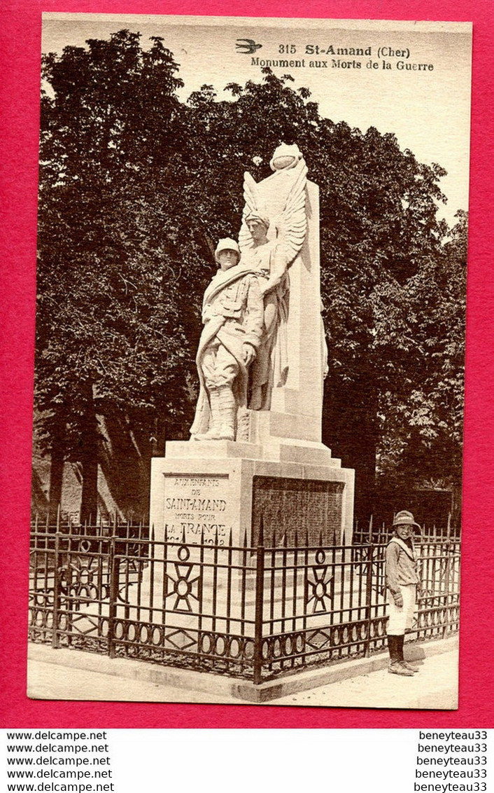 CPA (Ref : AA 303) St Amand (18 CHER) Monument Aux Morts De La Guerre (animée) - Saint-Amand-Montrond