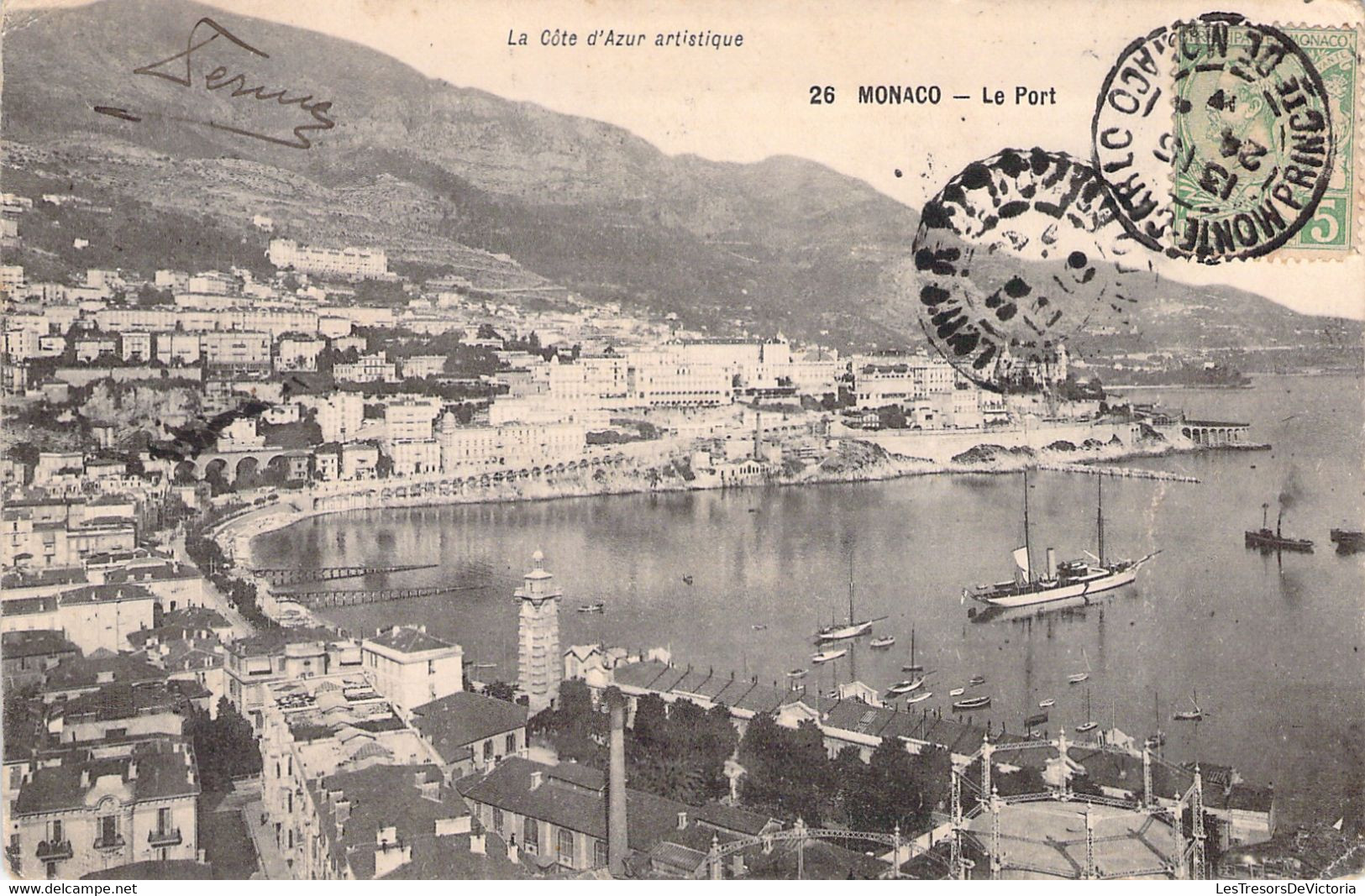 CPA Monaco - Le Port - Vue Panoramique - La Cote D'azur Artistique - Porto