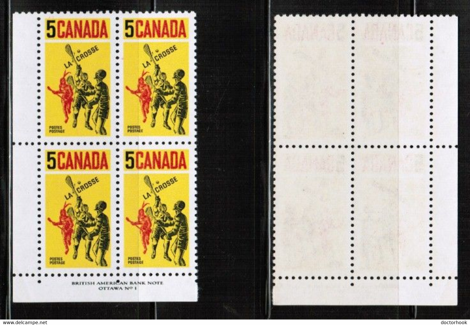 CANADA   Scott # 483** MINT NH PLATE #1 BLOCK Of 4 CONDITION AS PER SCAN (LG-1458) - Num. Planches & Inscriptions Marge