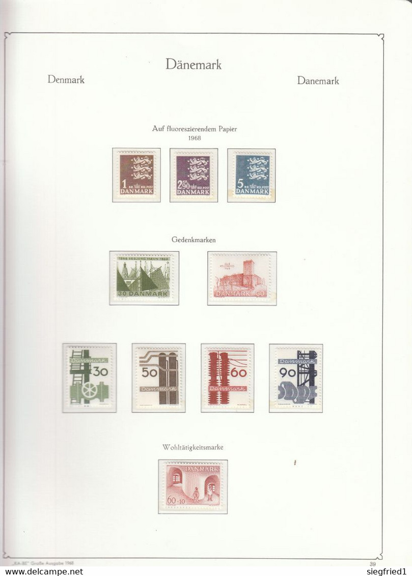 Dänemark ** Sammlung 1945-1979 im KABE Falzlosalbum Katalog 580,00 €