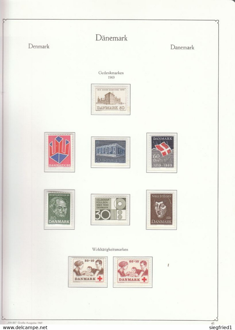 Dänemark ** Sammlung 1945-1979 im KABE Falzlosalbum Katalog 580,00 €