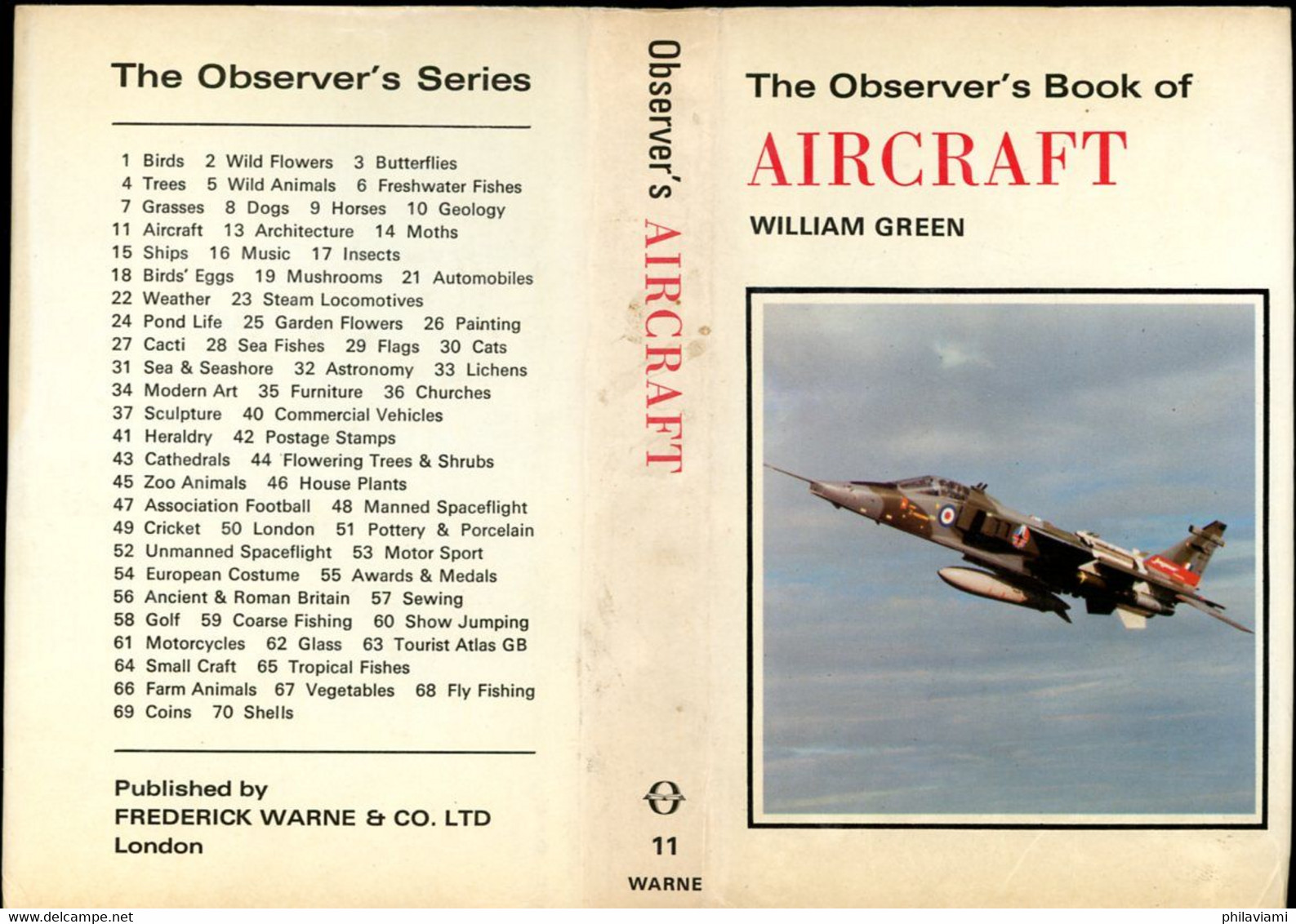 Observer's Book Of Aircraft 1977 William Green Illustrated 140 Aircrafts Avions Flugzeuge - Verkehr