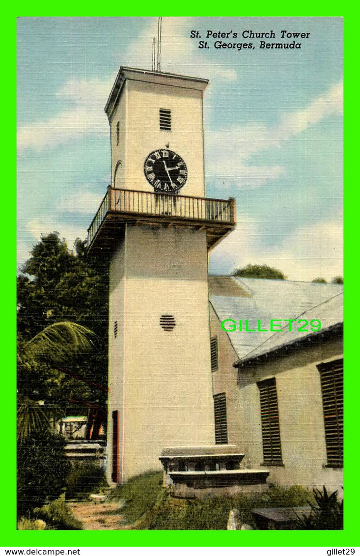 ST GEORGES, BERMUDA - ST PETER'S CHURCH TOWER - - YANKEE STORE - - Bermuda