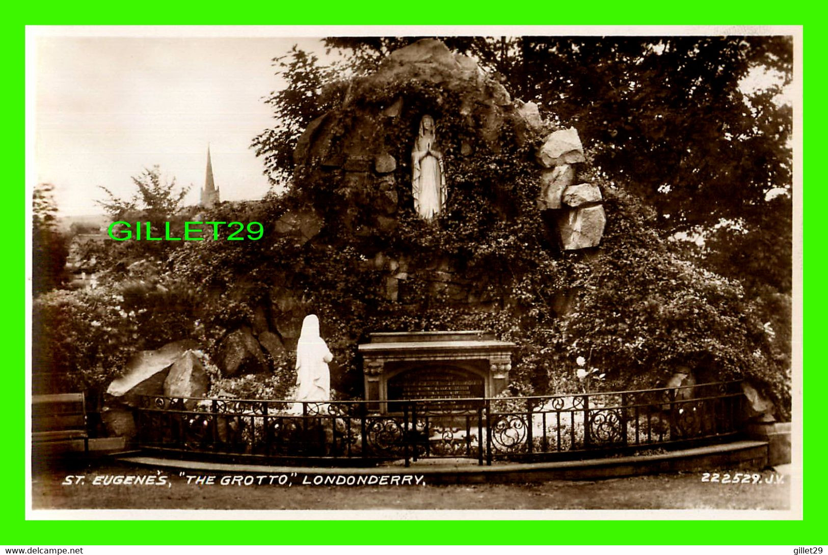 LONDONBERRY, IRLANDE DU NORD - ST EUGENE'S THE GROTTO - VALENTINE & SONS LTD - REAL PHOTO - - Londonderry