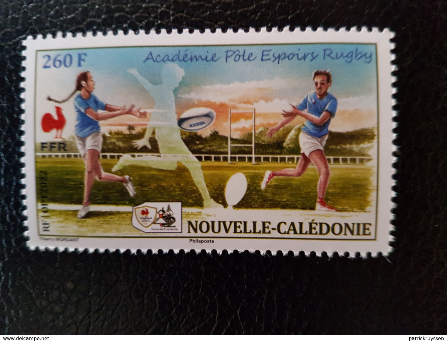 Caledonia 2022 Caledonie Hope Young RUGBY FFR Oval Balloon Espoir 1v Mnh - Unused Stamps