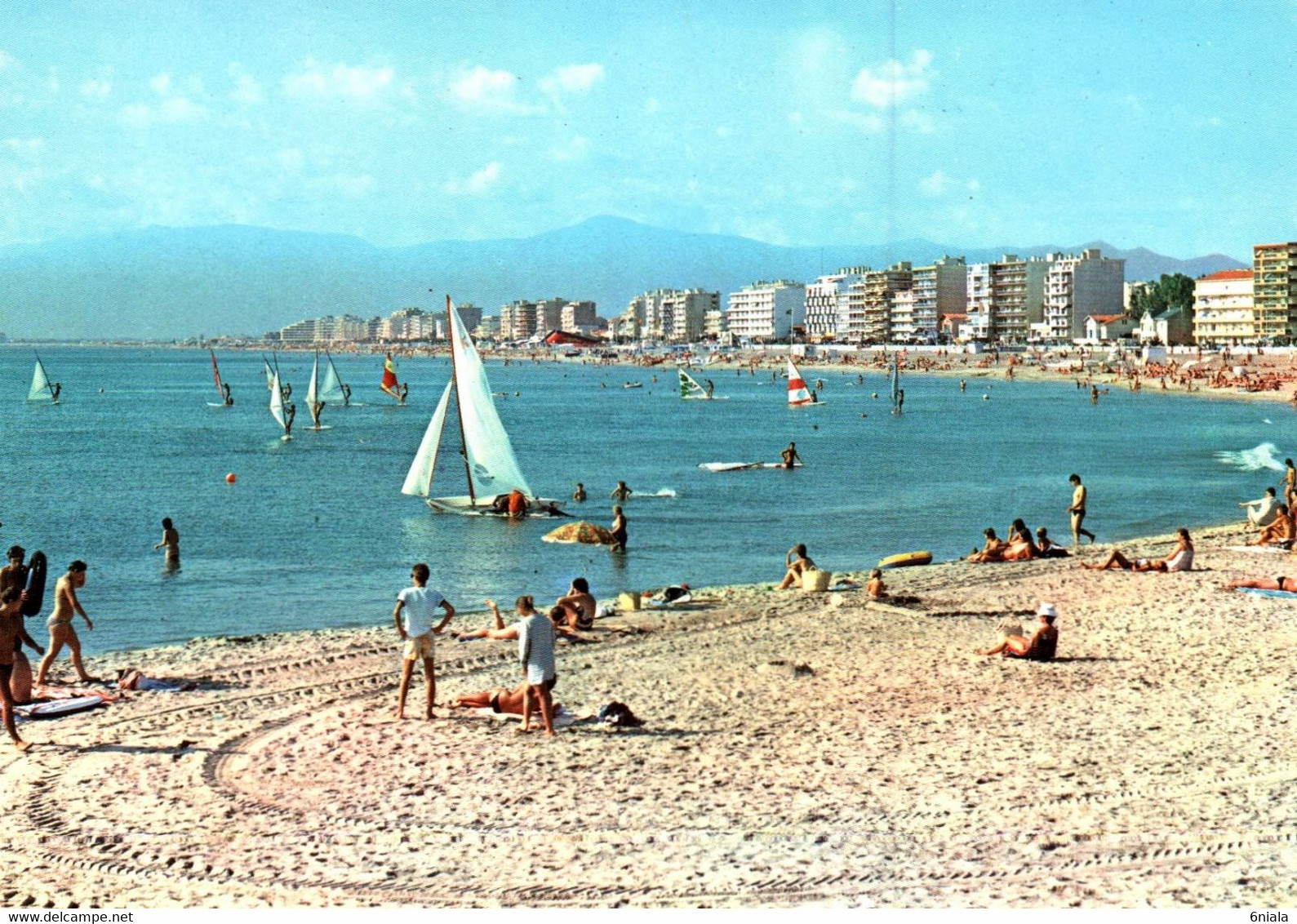 9756 CANET Saint Nazaire Roussillon  La Plage Au Loin Les Albères   (recto-verso) 66 Pyrénées Orientales - Canet En Roussillon