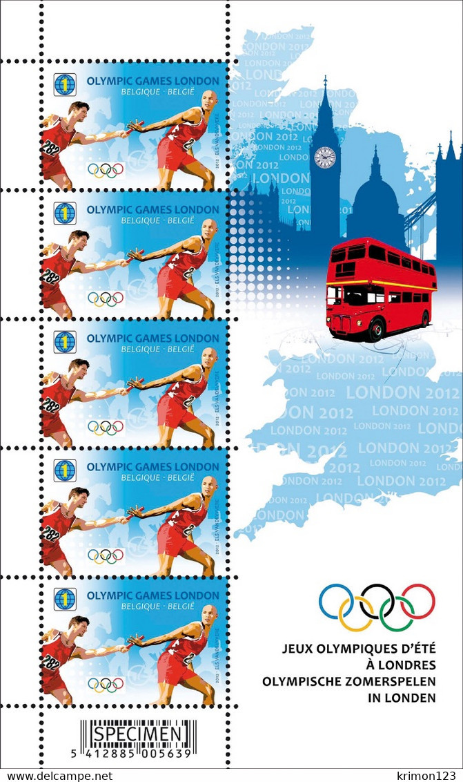 COB 4243 / Olympische Spelen Londen 2012 - Jeux Olympiques Londres 2012 / MNH ** - Full Sheets And Panes