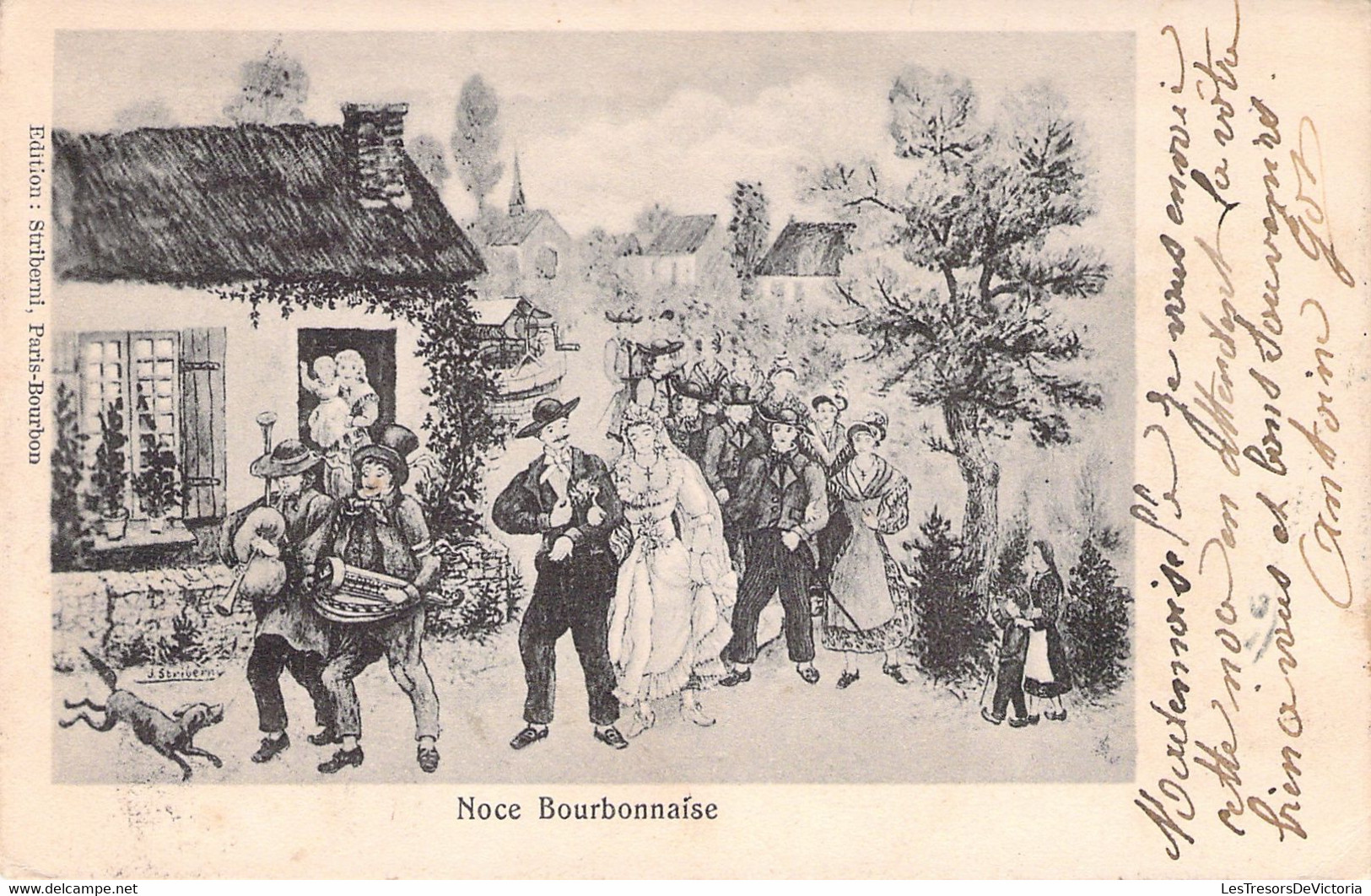CPA Noce Bourbonnaise - Carte Voyagée En 1904 - Bourbon L'Archambault