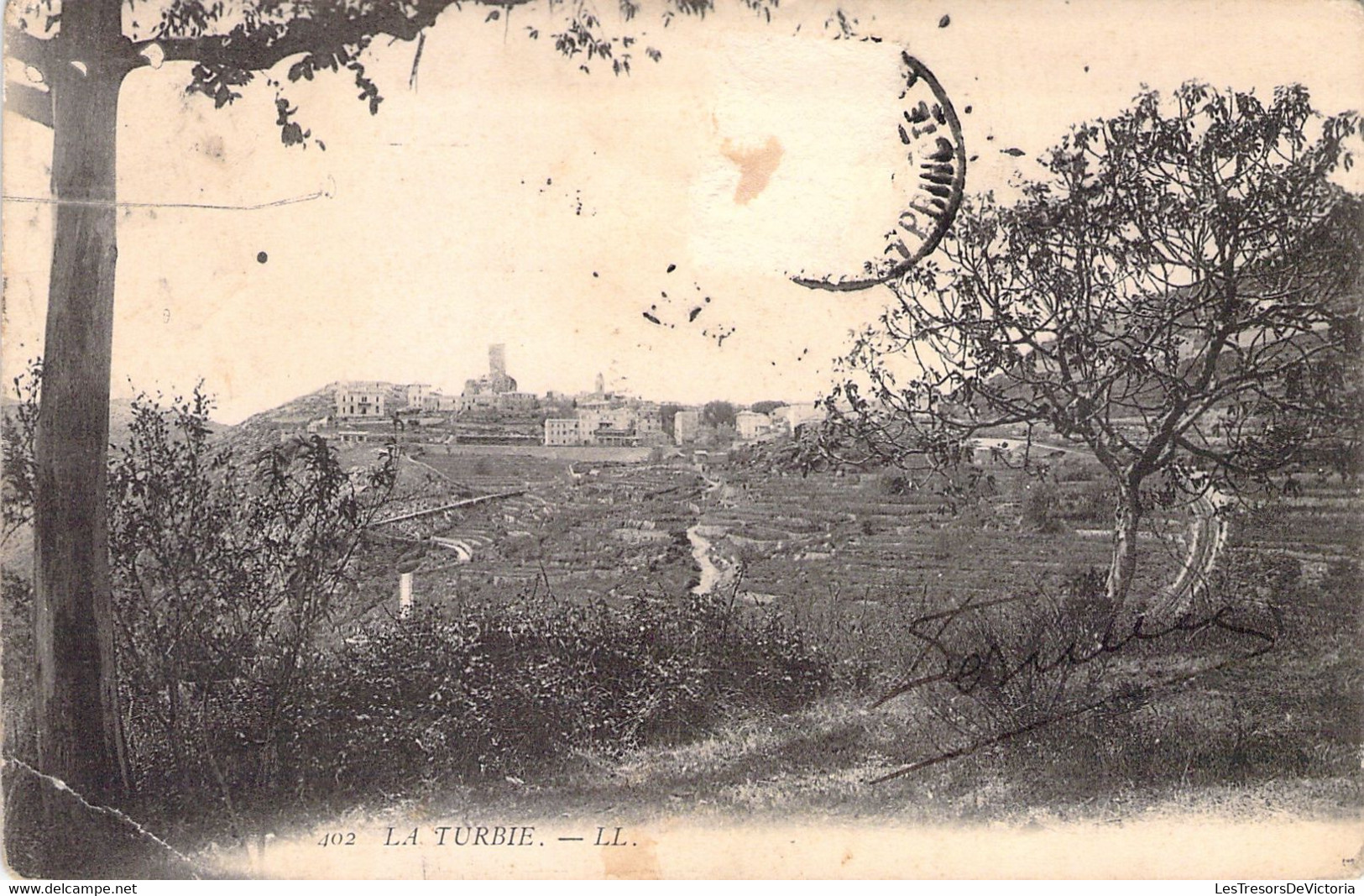 CPA La Turbie - Panorama - N°402 - Carte Voyagée - La Turbie