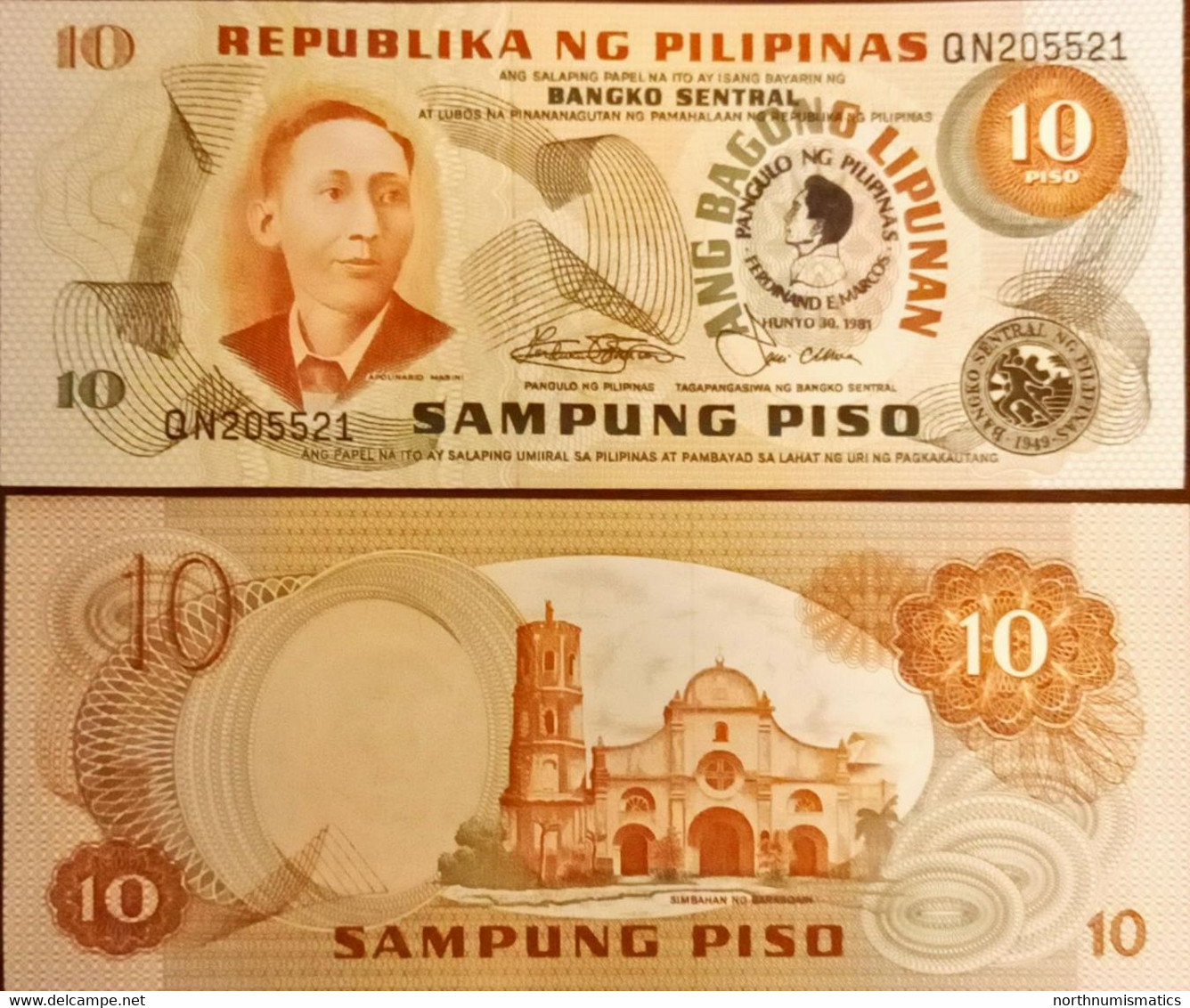 Philippines 10 Peso Unc - Philippines