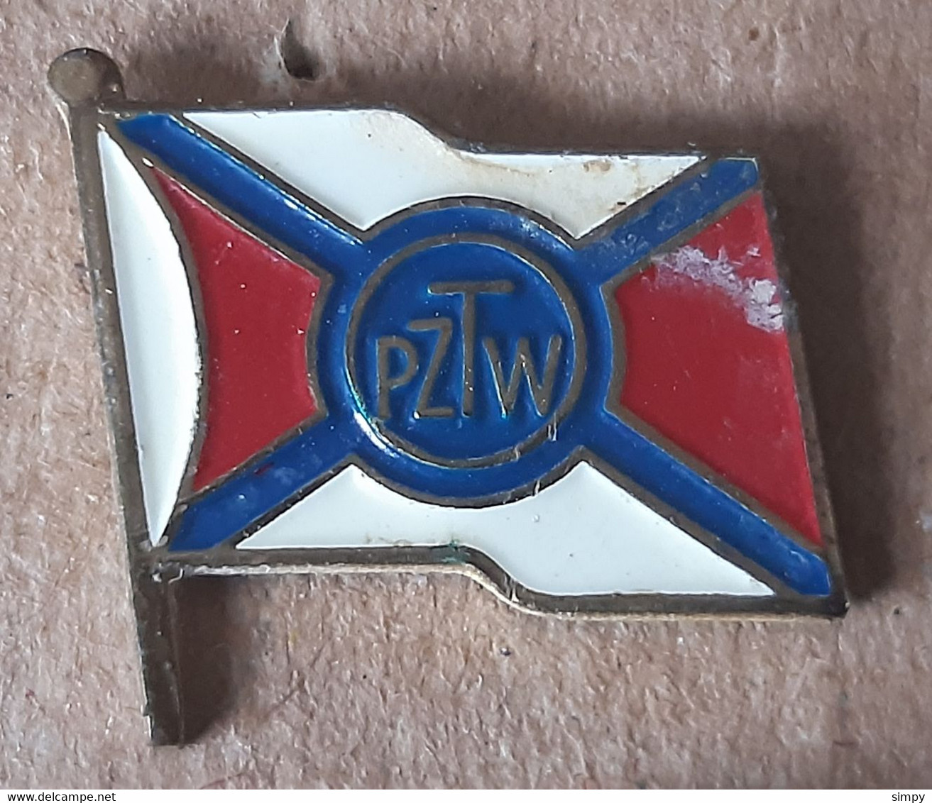 Rowing  Federation Of Poland PZTW  Vintage Badge Pin - Canottaggio