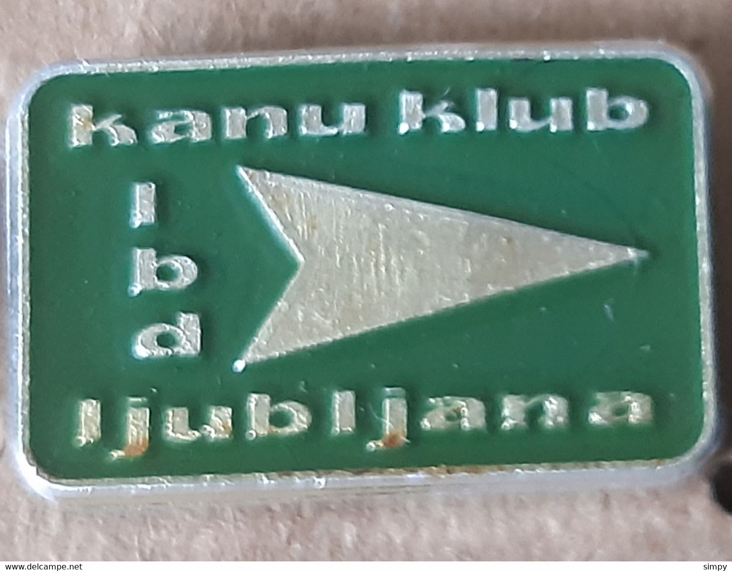 Rowing  Kayak Canue Club IBD Ljubljana Slovenia Ex Yugoslavia Badge Pin - Rudersport