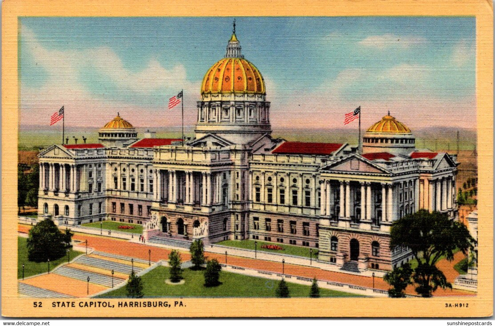 Pennsylvania Harrisburg State Capitol Building Curteich - Harrisburg