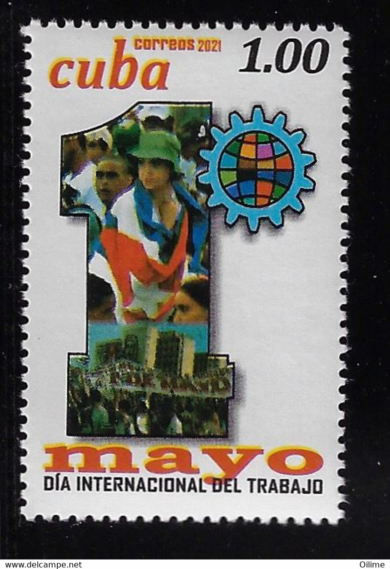 CUBA 2021. PRIMERO DE MAYO. DÍA DEL TRABAJO. MNH - Nuevos