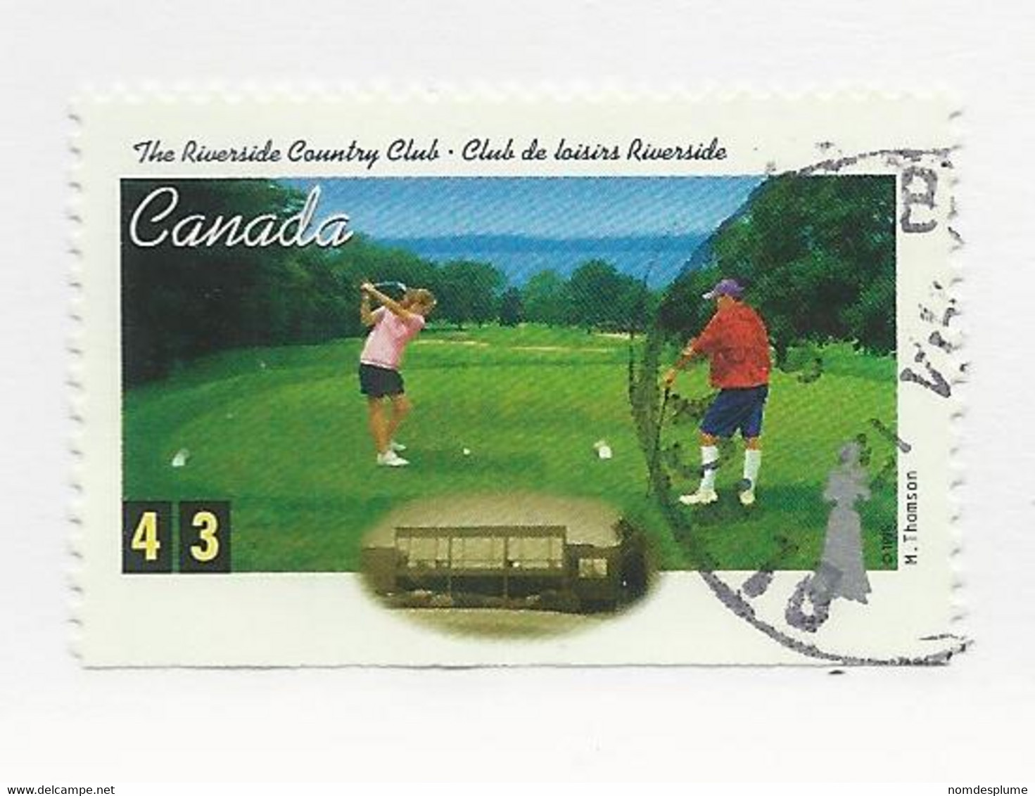32765) Canada Postmark Cancel British Columbia BC Black Creek - Otros & Sin Clasificación