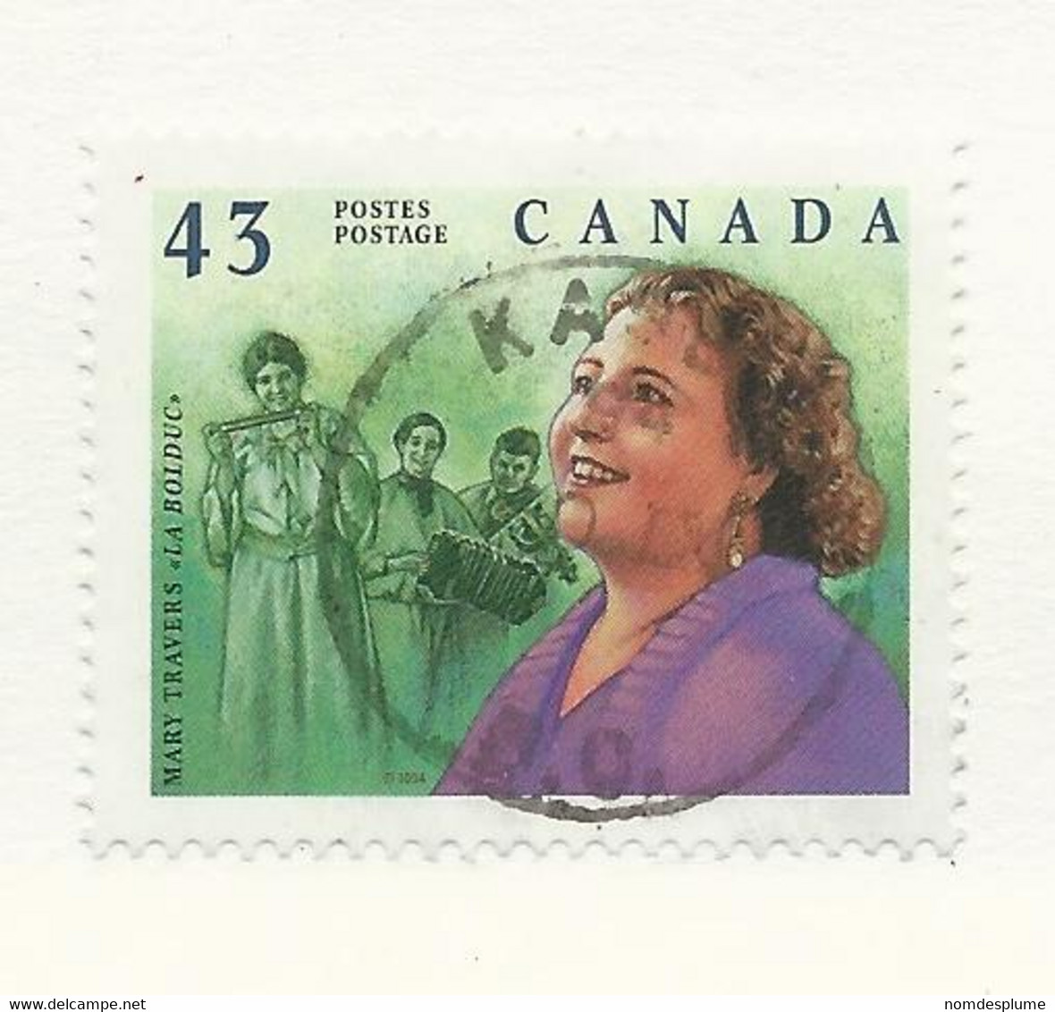 32769) Canada Postmark Cancel British Columbia BC Rocky Kaslo - Andere & Zonder Classificatie