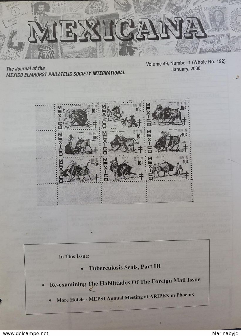 SO) MEXICO ELMHURST INTERNATIONAL PHILATELIC SOCIETY, MAGAZINE, 2000 - Andere & Zonder Classificatie