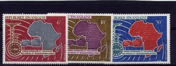 Rwanda 1967 OCBnr.  LP PA 1-3 *** MNH Cote 2.00 Euro - Ungebraucht