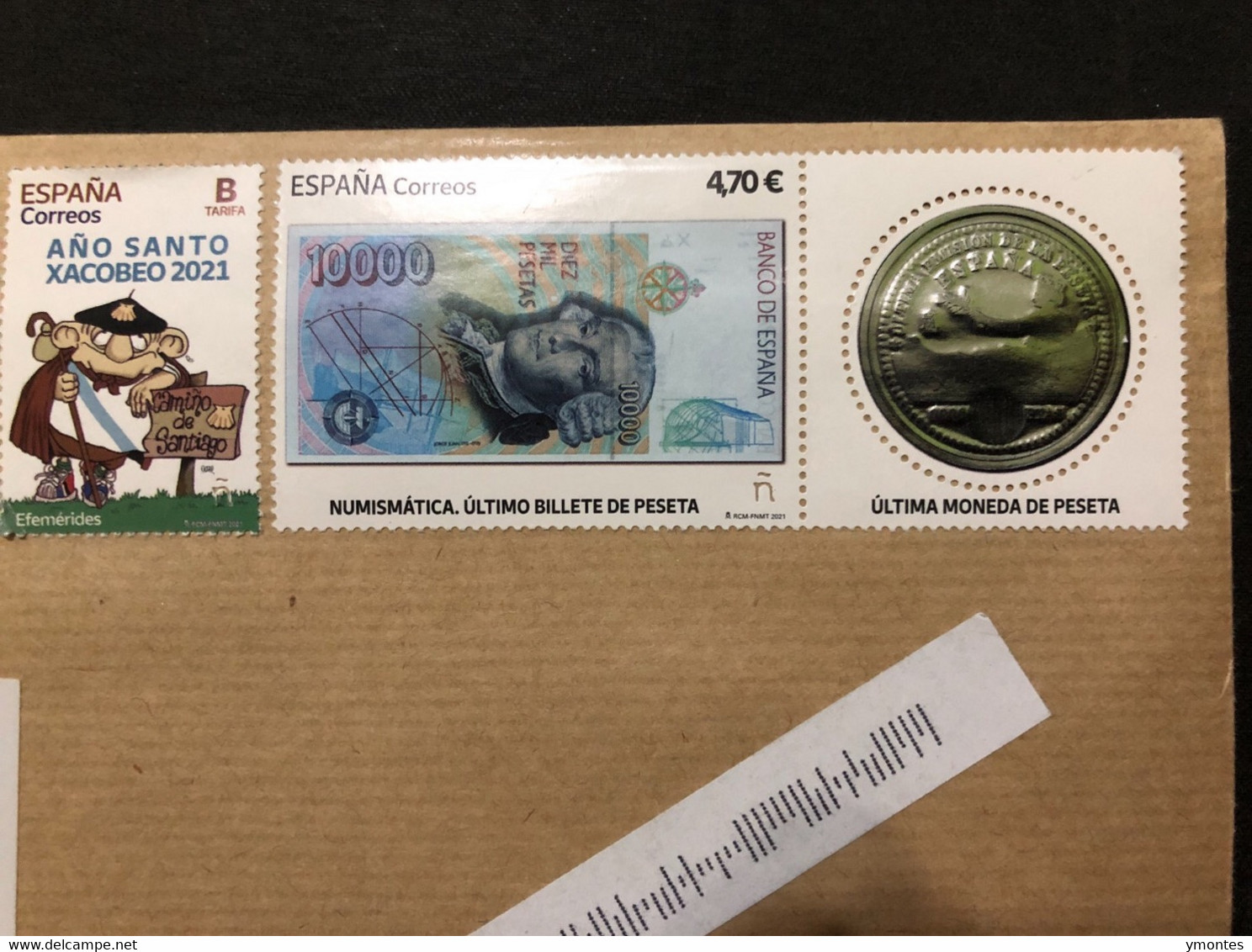 Registered Cover Coin And Banknote, CD Osasuna  And Camino De Santiago 2022 - Storia Postale