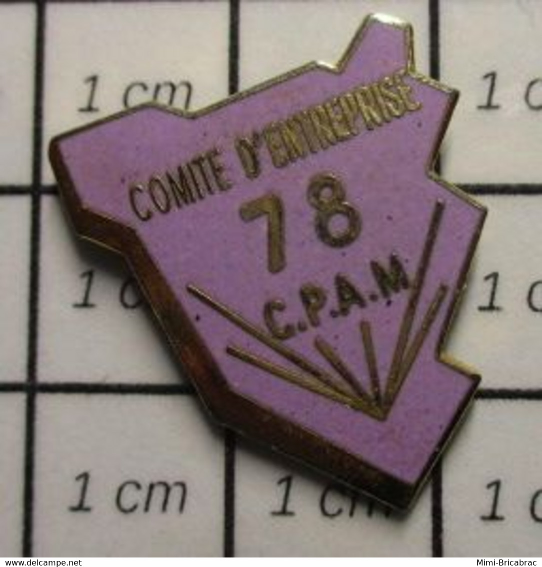 416B Pin's Pins / Beau Et Rare / THEME : ADMINISTRATIONS / COMITE D'ENTREPRISE CPAM 78 YVELINES - Administrations