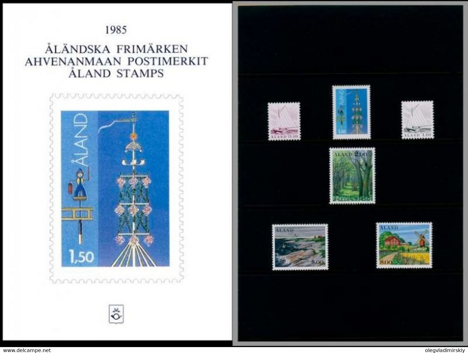 Aland Åland 1985 Finland Stamp Year Set Mint - Années Complètes